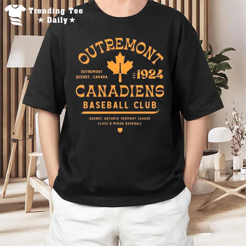 Outremont Canadiens Canada Vintage Defunct Baseball Teams T-Shirt