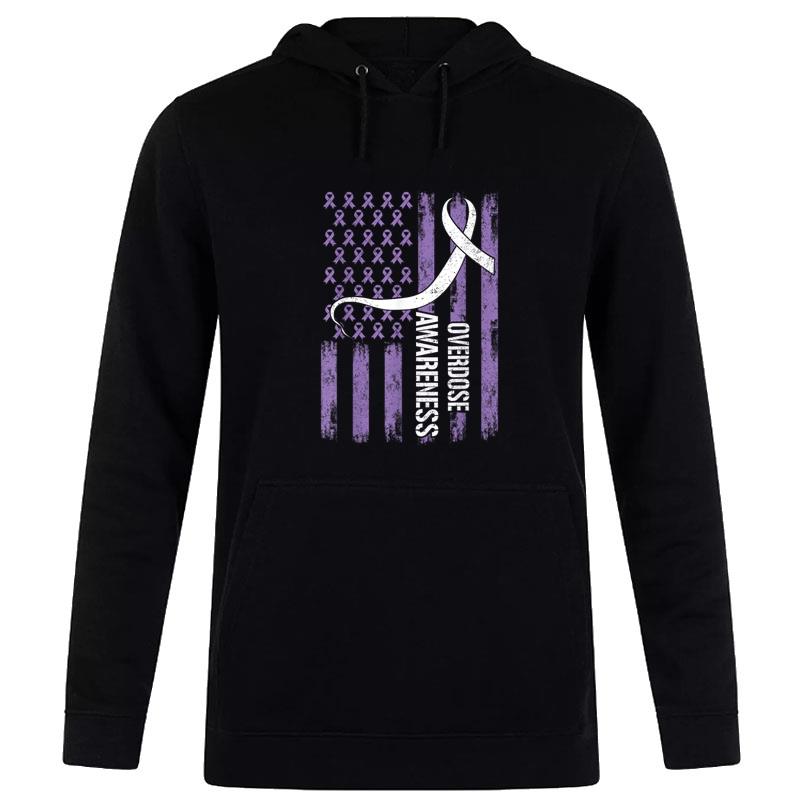 Overdose Awareness Month Flag Purple For And Hoodie