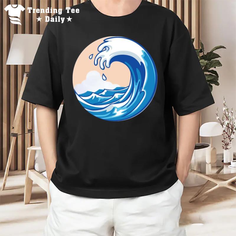 Overnight Waves Colored T-Shirt