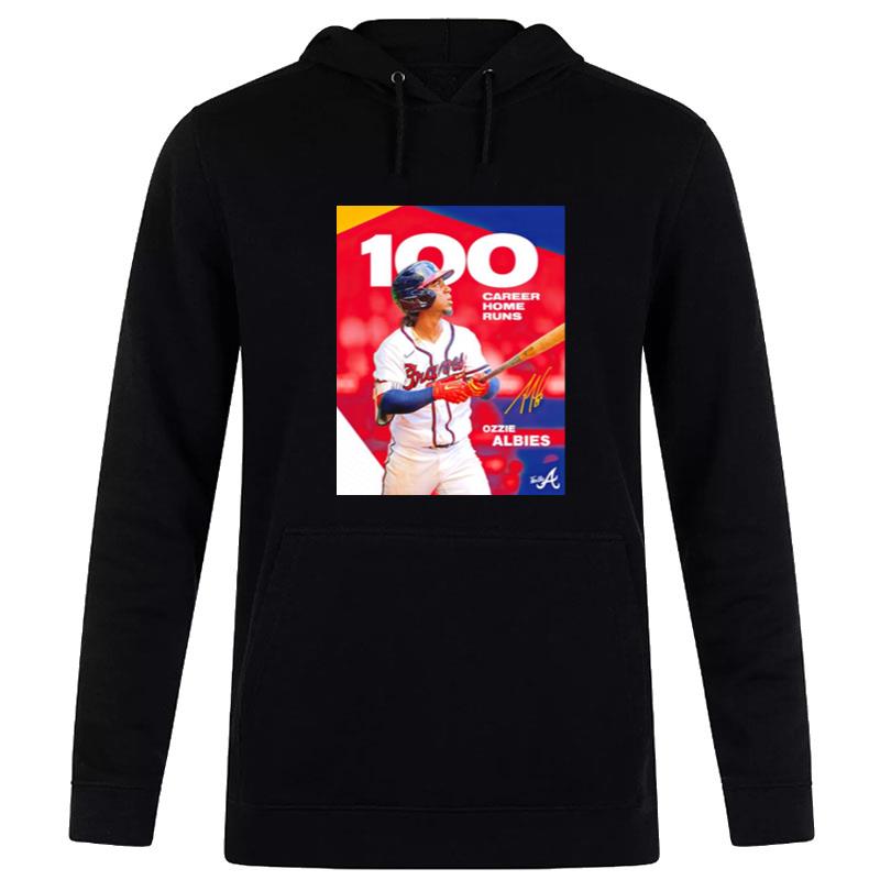 Ozzie Albies 100 Career Home Runs Hoodie