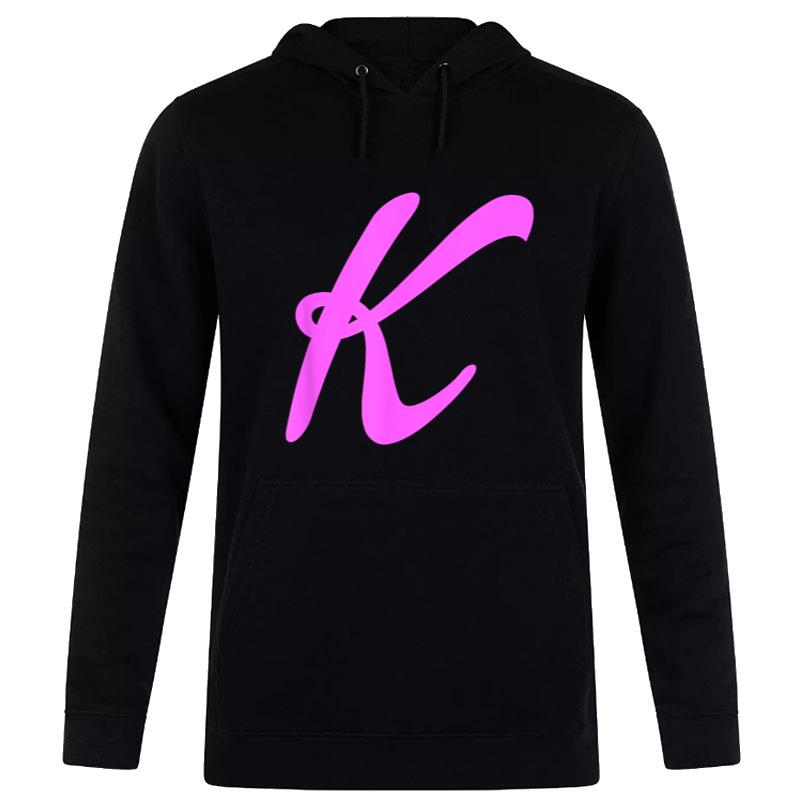 Pink Letter K Hoodie