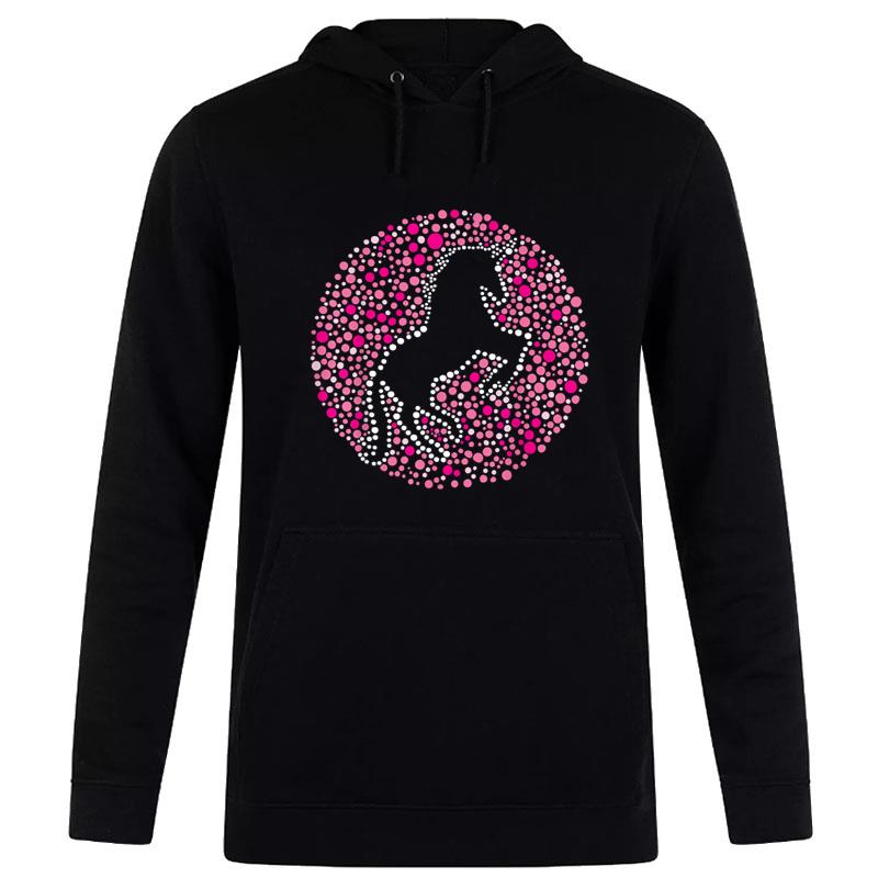 Pink Polka Dot Unicorn Funny International Dot Day Girl Hoodie