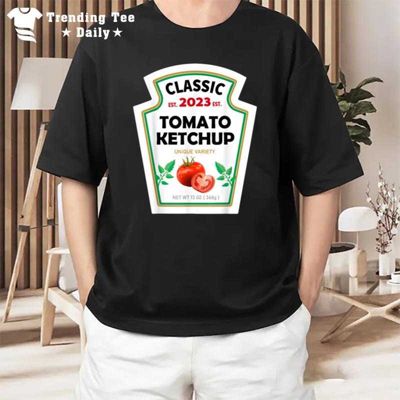 Red Ketchup Diy Costume Matching Couples Groups Halloween T-Shirt