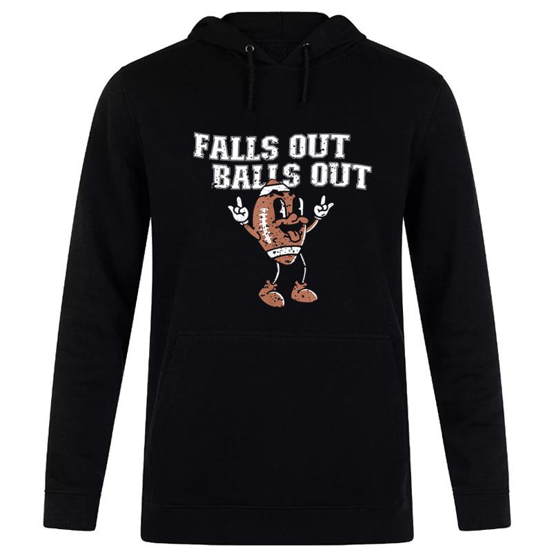 Retro Falls Out Balls Out Football Vintage Thanksgiving Hoodie