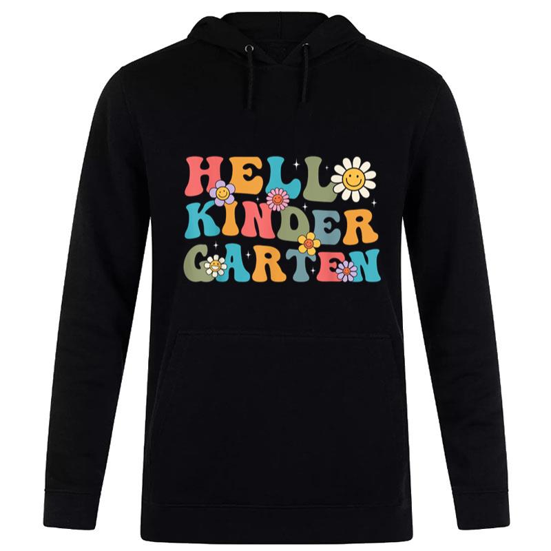 Retro Hello Kindergarten Teachers Back To School Student Kid Hoodie