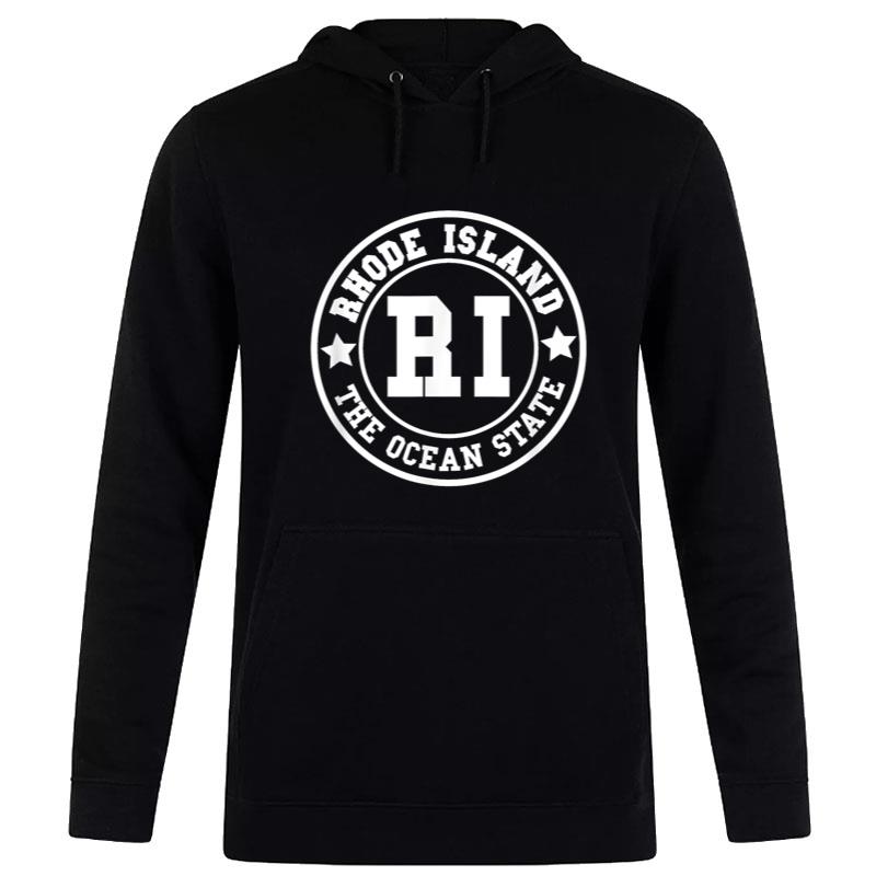 Rhode Island Ri Athletic Throwback Design Classic Hoodie