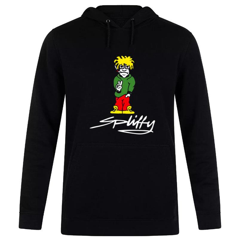 Spliffy Animated Art Cannabis Cigarette Hoodie