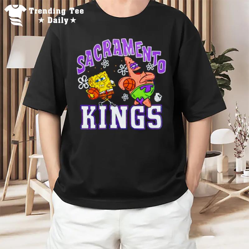 Spongebob And Patrick X Sacramento Kings T-Shirt