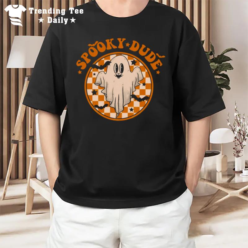 Spooky Dude Funny Party Cute Ghost Kid Boohim Pumpkin Halloween T-Shirt