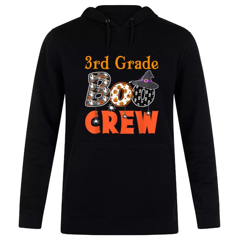 Spooky Halloween Teacher Student 3Rd Grade Boo Crew Hoodie