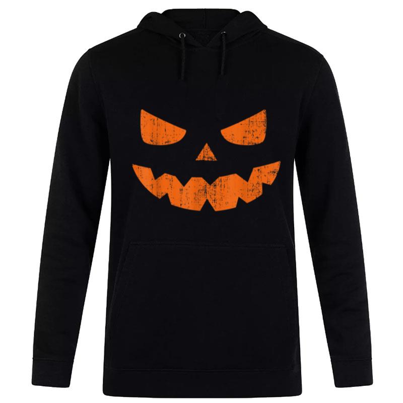 Spooky Jack O Lantern Halloween Pumpkin Face Hoodie