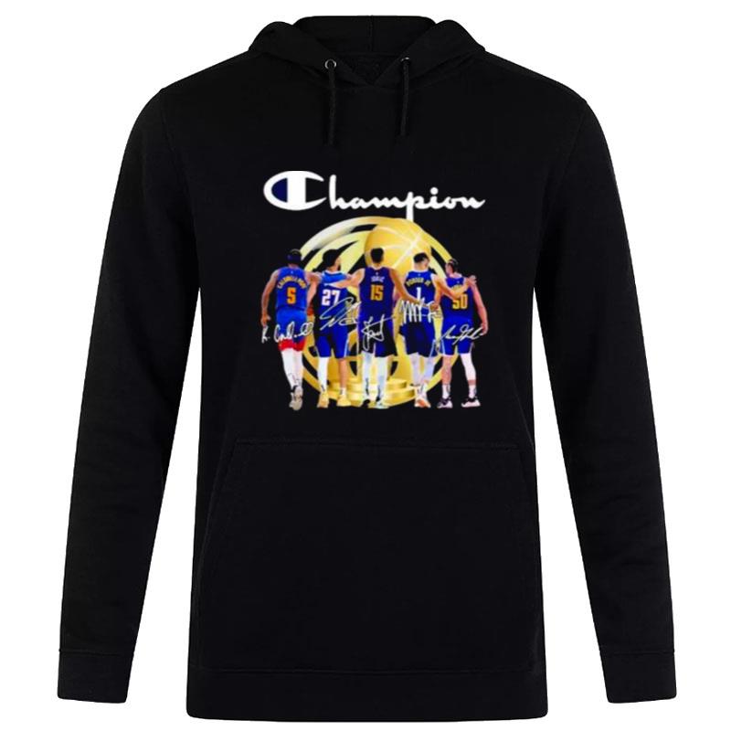 Sport Team Denver Nuggets Champions Nba Finals Signatures Hoodie