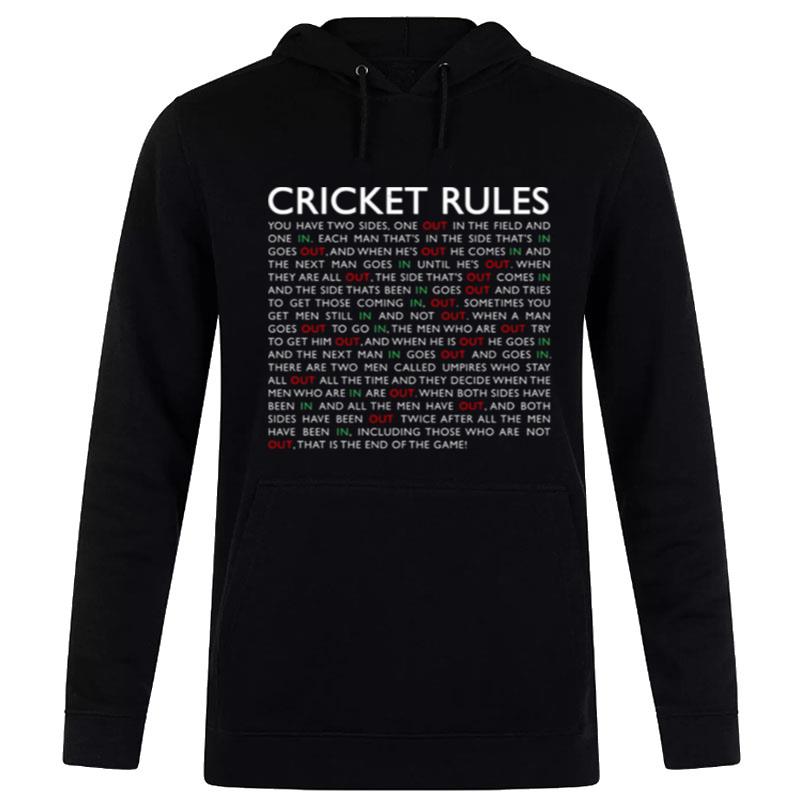 Sports Design Cricket Rules Hoodie