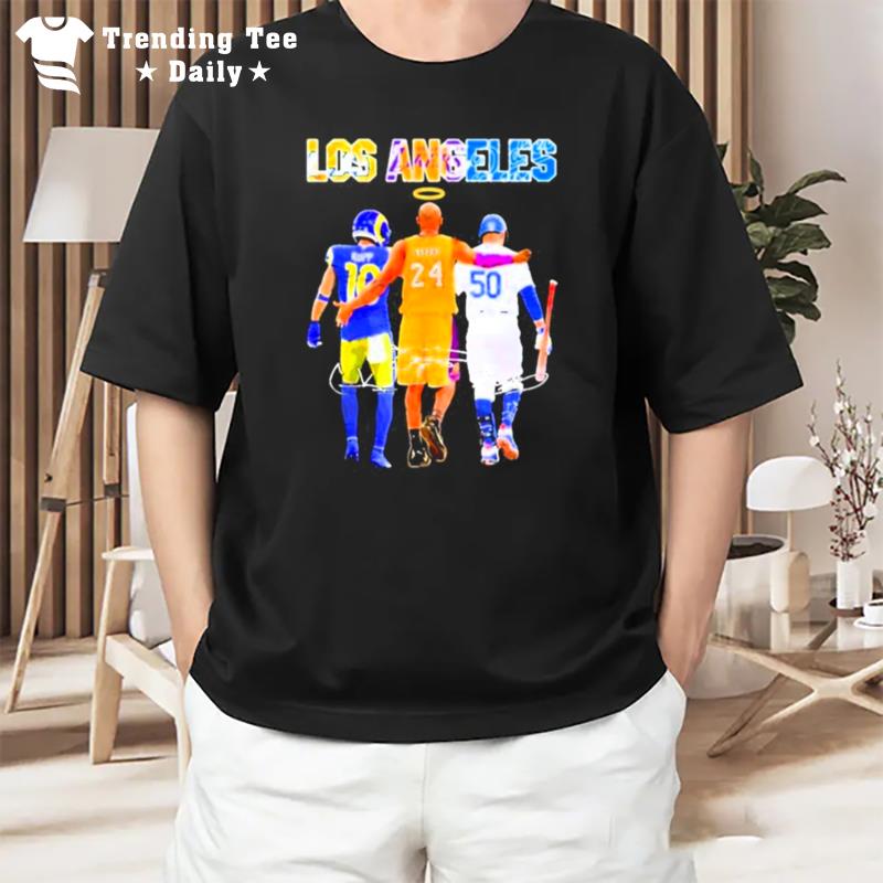 Sports Teams Los Angeles Kupp Bryant Mookie Betts Signature T-Shirt