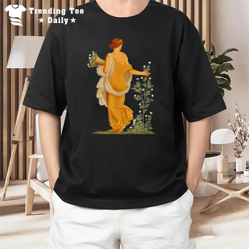 Spring Maiden Gathering Flowers T-Shirt