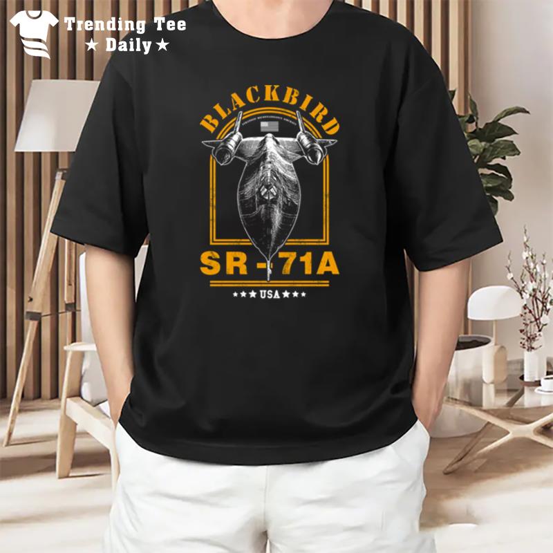 Sr 71 Blackbird Military Aircraf T-Shirt