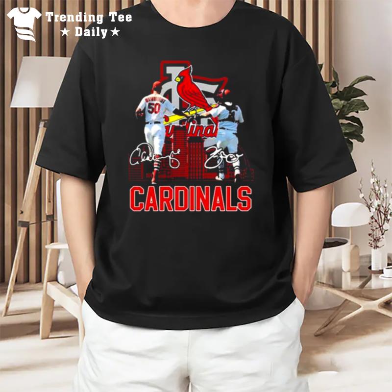 St. Louis Cardinals Adam Wainwright And Molina Signatures 2022 T-Shirt