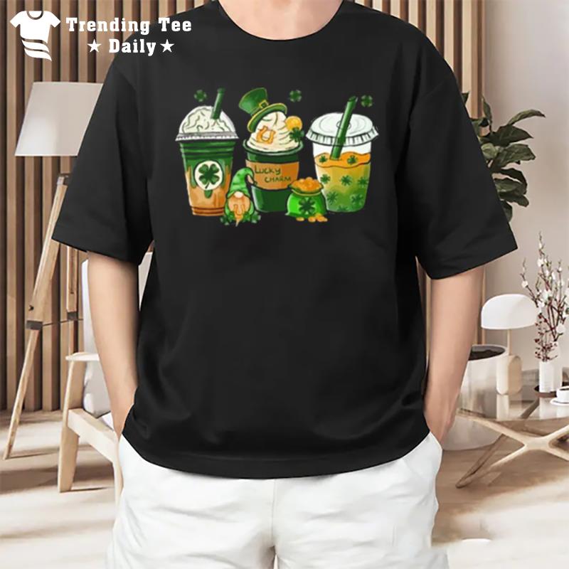 St. Patrick'S Day Coffee Lucky Latte Gif T-Shirt