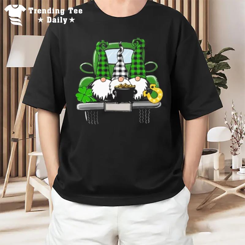 St. Patrick'S Day Gnomes Truck Gif T-Shirt