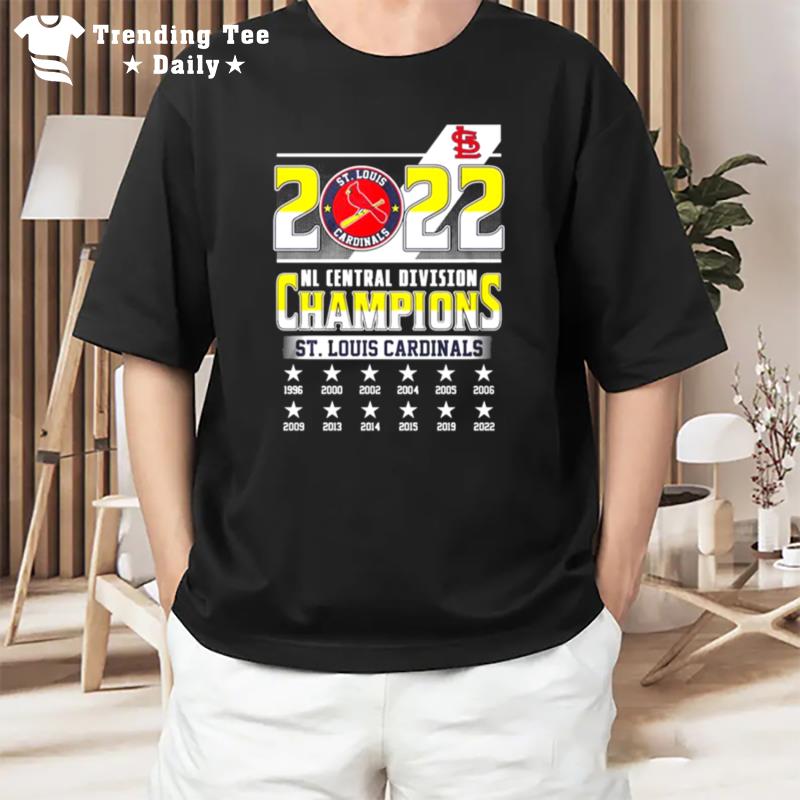 St Louis Cardinals 2022 Nl Central Division Champions 1996 2022 T-Shirt