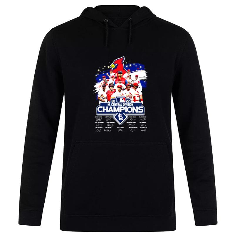 St Louis Cardinals 2022 Nl Central Division Champions Signatures Hoodie