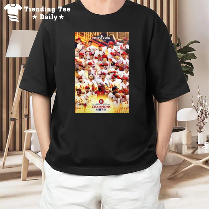 St Louis Cardinals Mlb 2022 Nl Central Division Champions Clinched T-Shirt