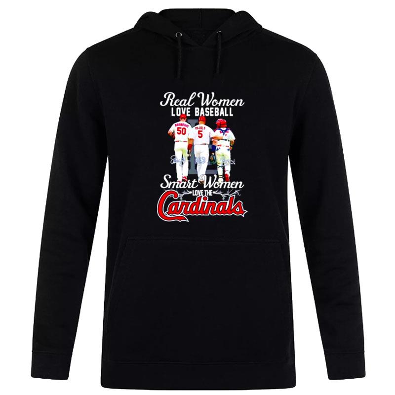 St Louis Cardinals Real Women Love Baseball Smart Women Love The Cardinals Hoodie