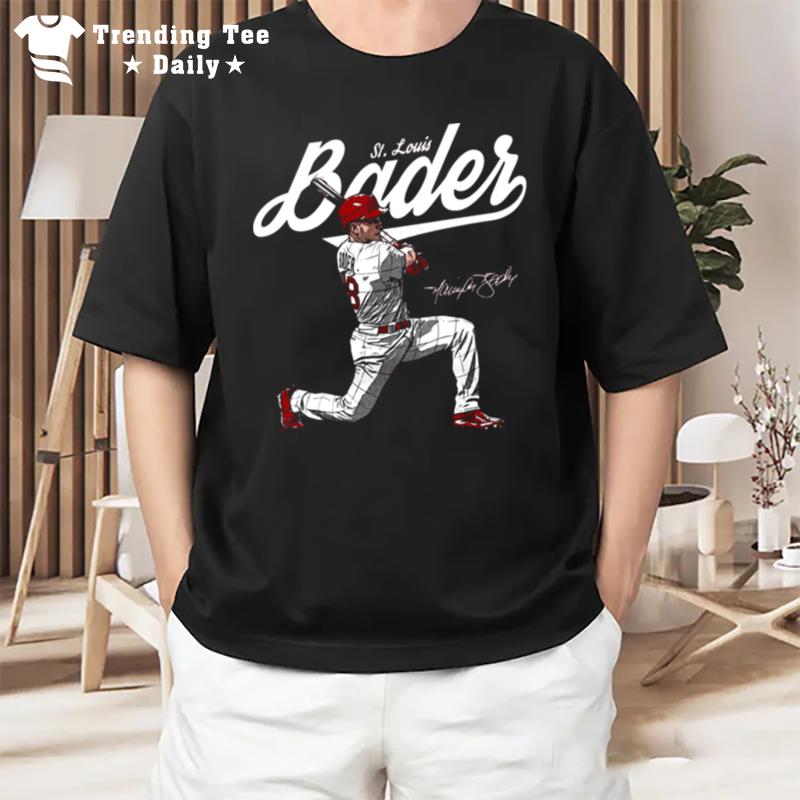 St Louis Harrison Bader Score T-Shirt