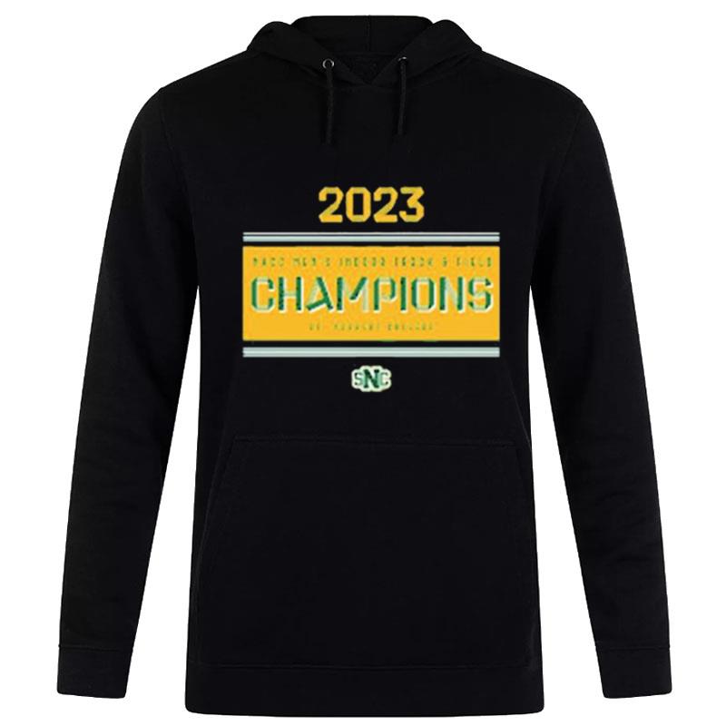 St Norbert 2023 Nacc Mens Indoor Track And Field Champions Hoodie