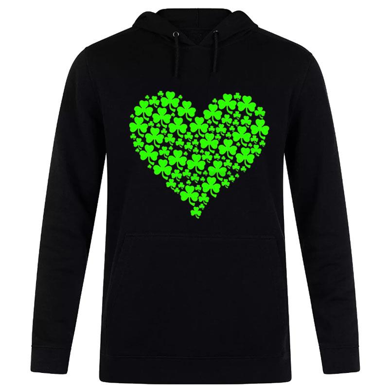 St Patrick'S Day Shamrock Heart Cute Irish Sweat Hoodie