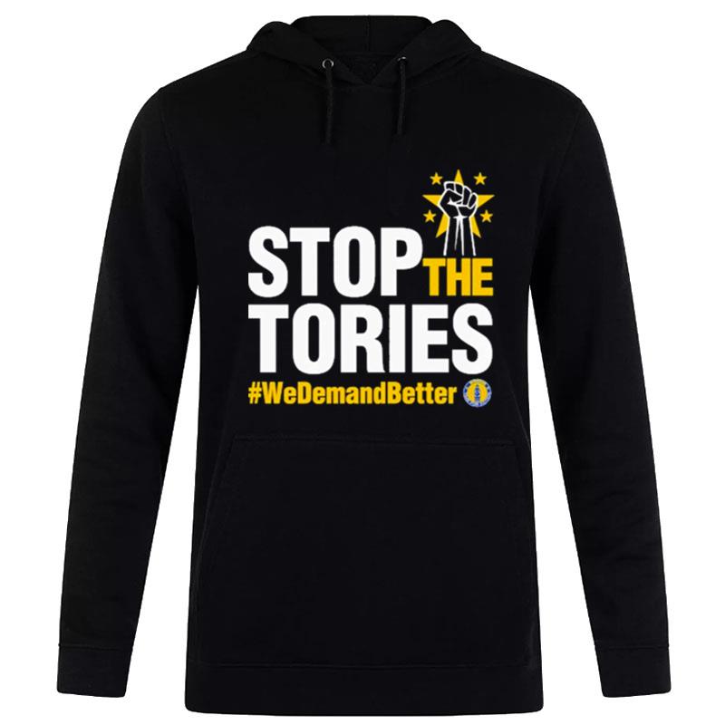 Stand Of Defiance European Movement Sodem Time For Action Stop The Tories We Demand Better Hoodie