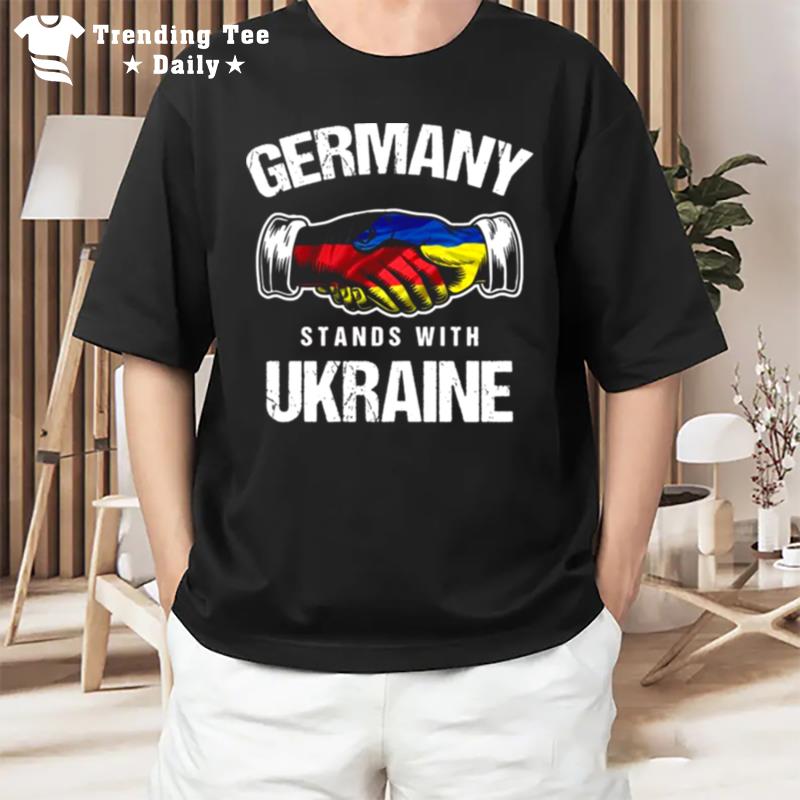 Stands With Ukraine Ukrainian Flag German Political T-Shirt