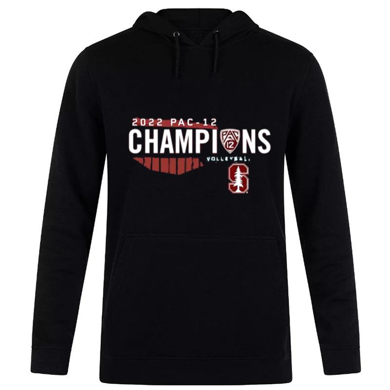 Stanford Cardinal Wo Volleyball 2022 Pac 12 Regular Season Champions Hoodie