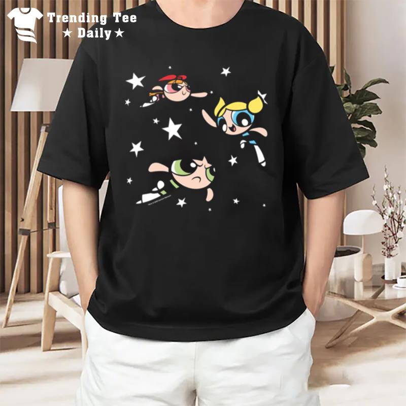 Star Pattern Powerpuff Girls T-Shirt