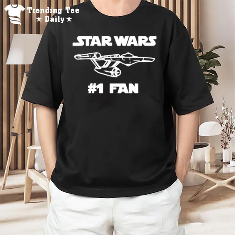 Star Wars #1 Fan Star Trek Uss Enterprise T-Shirt