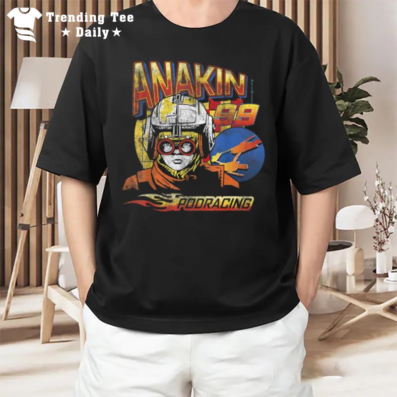 Star Wars Anakin 99 Podracing Portrait T-Shirt