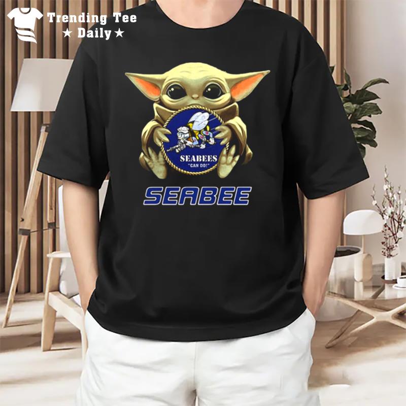 Star Wars Baby Yoda Hug Seabee T-Shirt