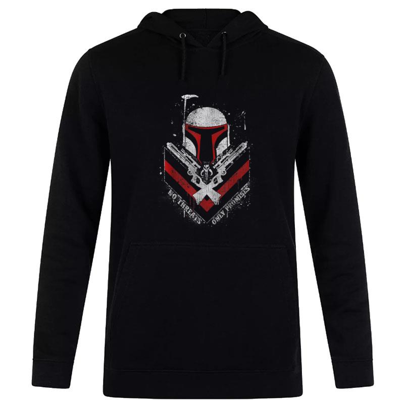 Star Wars Boba Fett No Threats Only Promises Graphic Hoodie