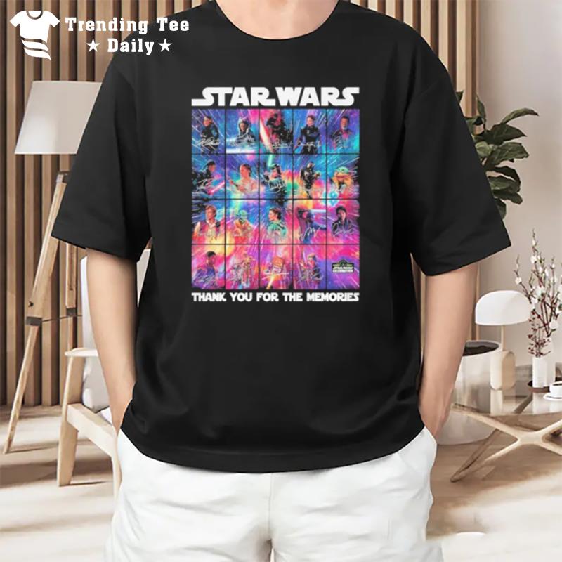 Star Wars Celebration 2023 Thank You For The Memories Signatures T-Shirt