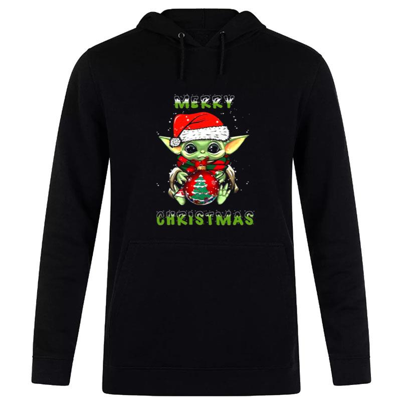 Star Wars Christmas Baby Yoda With Xmas Ball Hoodie