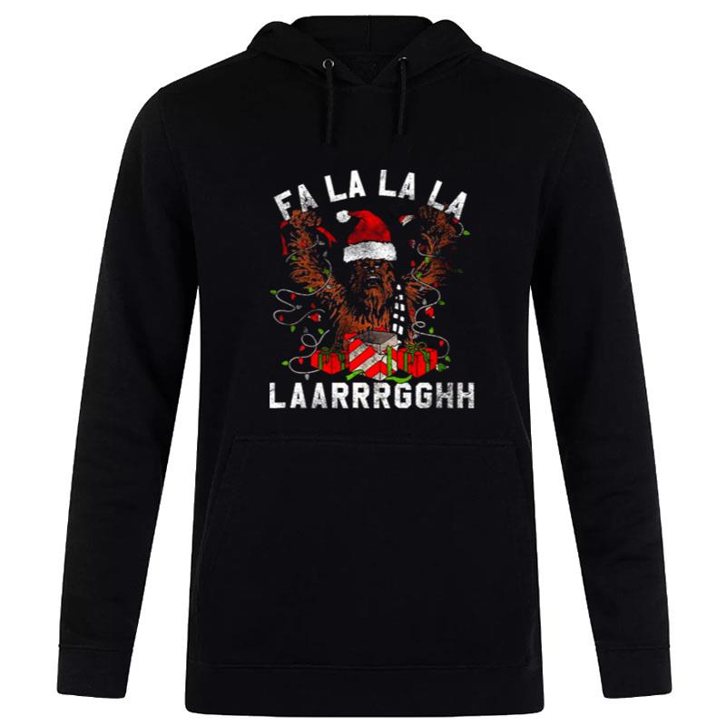 Star Wars Christmas Chewbacca Lights & Presents Fa La La Hoodie