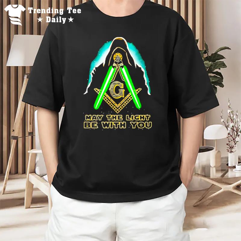 Star Wars Darth Vader May The Light Be With You Freemasonry T-Shirt