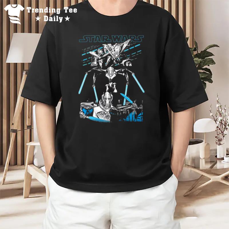 Star Wars General Grievous Lightsaber Panels T-Shirt