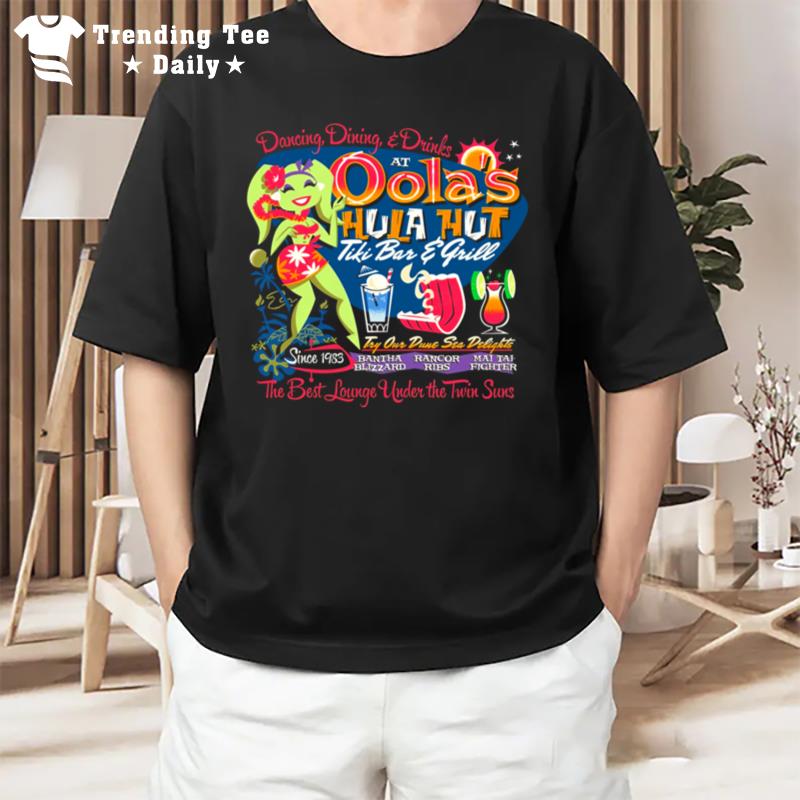 Star Wars Oola'S Hula Hut Dancing Dining And Drinks T-Shirt