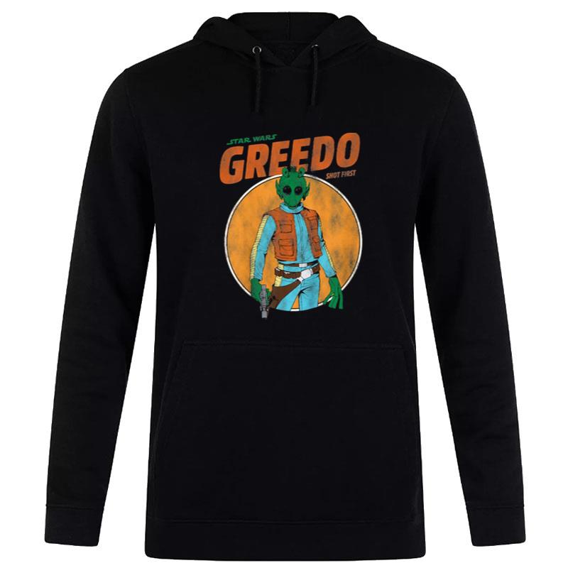 Star Wars Shot First Greedo Retro Hoodie