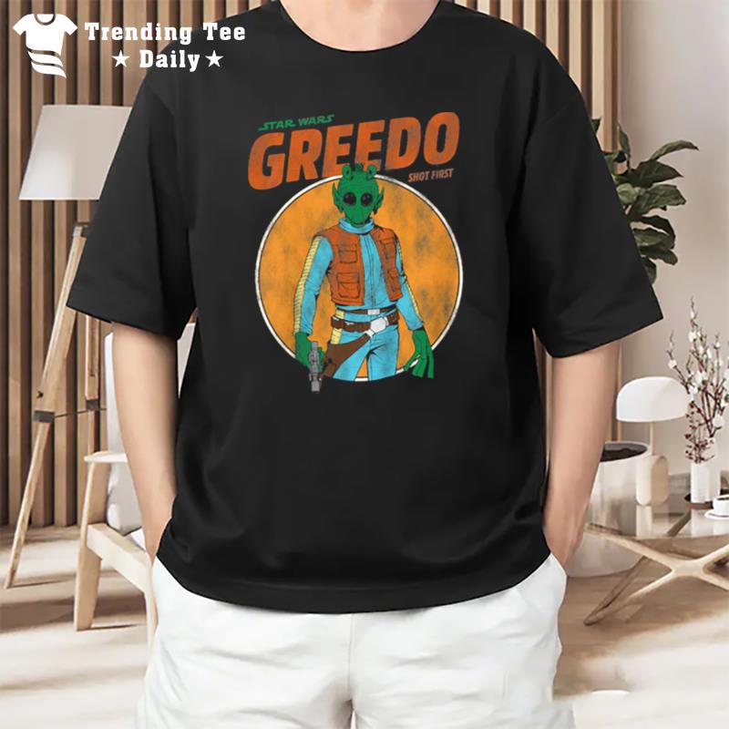 Star Wars Shot First Greedo Retro T-Shirt