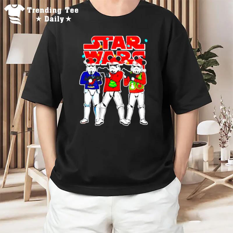 Star Wars Stormtrooper Pijama Mickey Ears Christmas T-Shirt