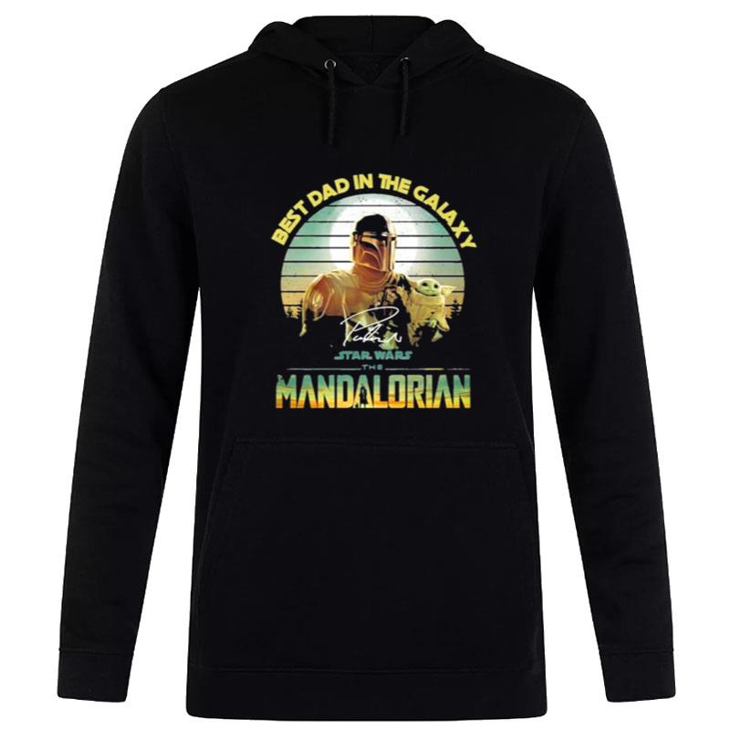 Star Wars The Mandalorian Best Dad In The Galaxy Retro 2023 Hoodie