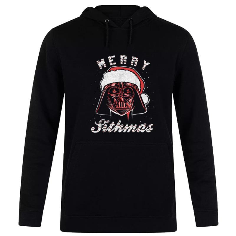 Star Wars Vader Christmas Merry Sithmas Candy Cane Script Hoodie