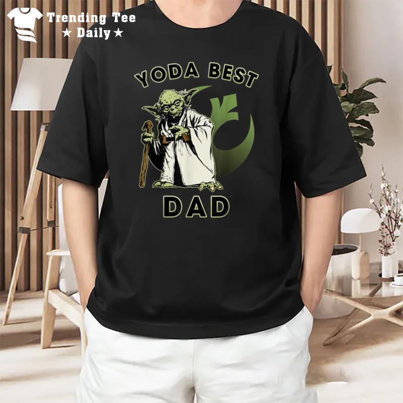 Star Wars Yoda Best Dad Rebel Logo T-Shirt